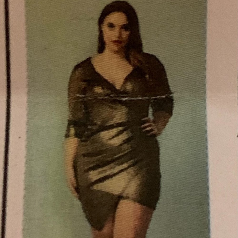 Asoph Plus Size Its So Me Gold Mini Dress